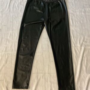 Black Skinny  PU Leather Pants
